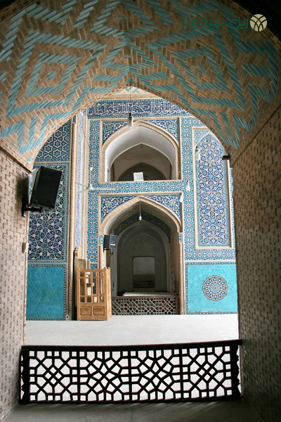 کاشی‌های آبی مسجد جامع یزد